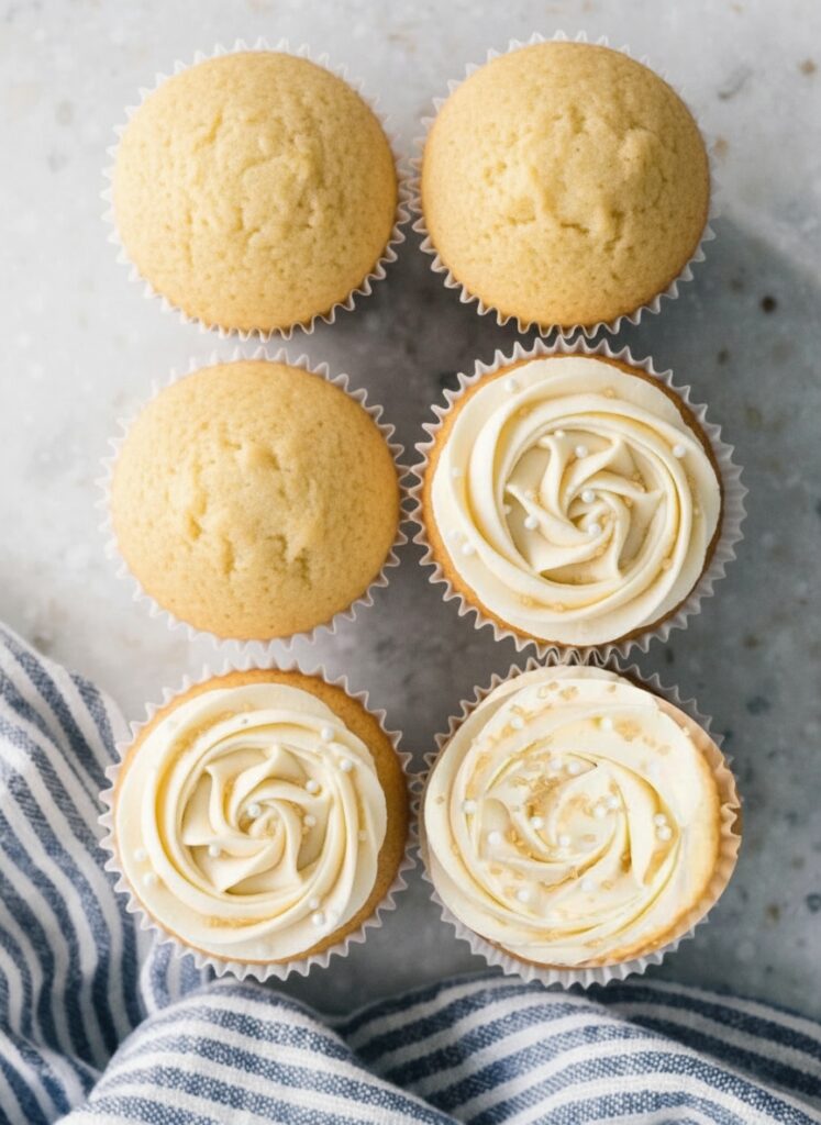 Almond Wedding Cake Cupcakes