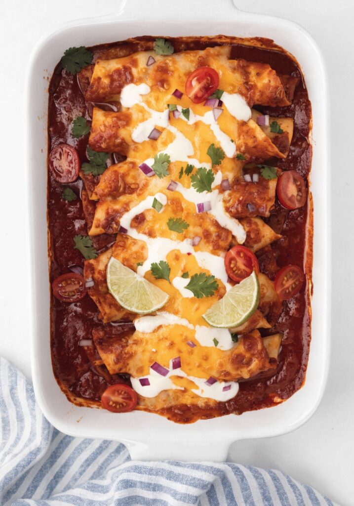 Cheesy Potato Enchiladas