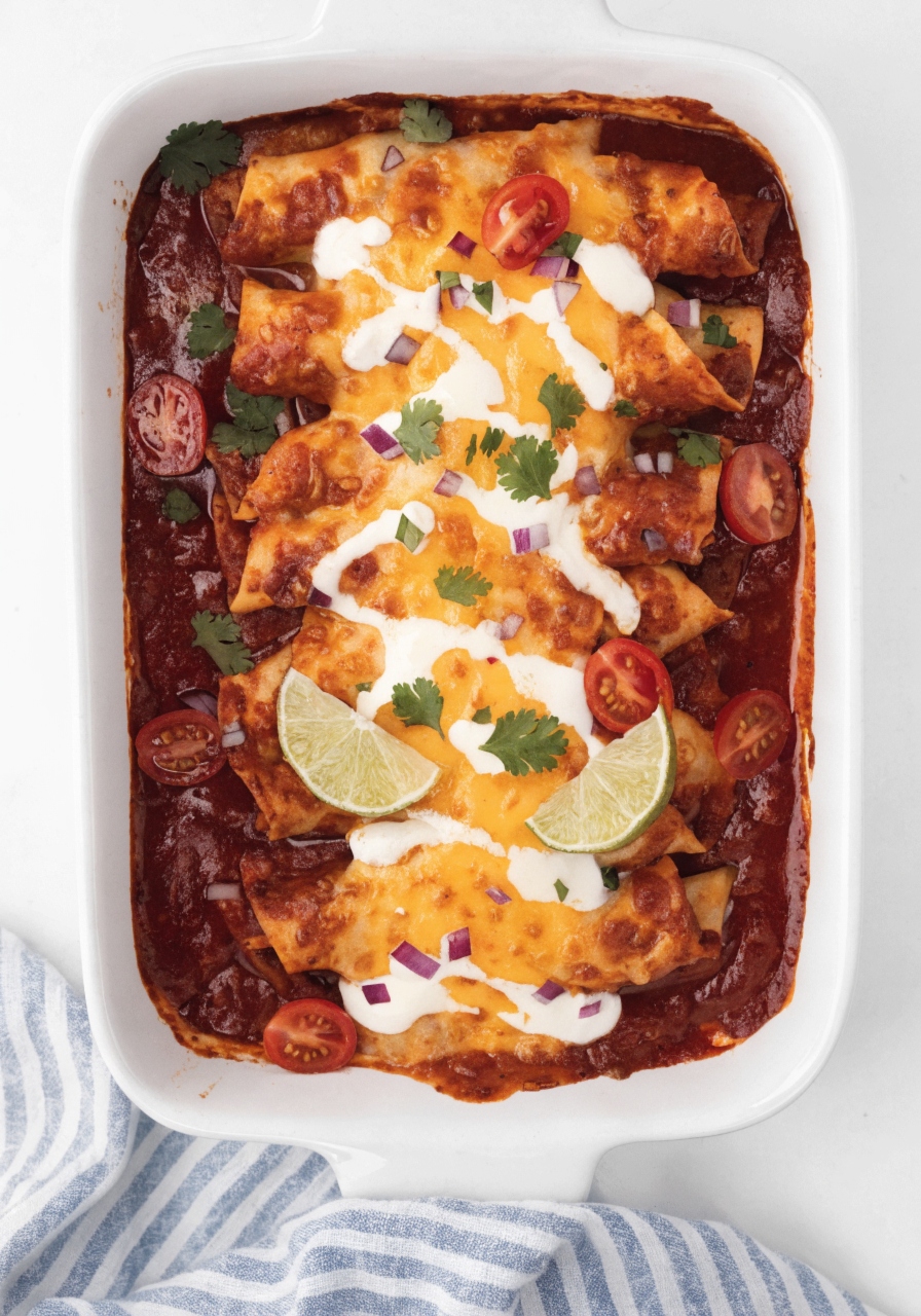 Cheesy Potato Enchiladas