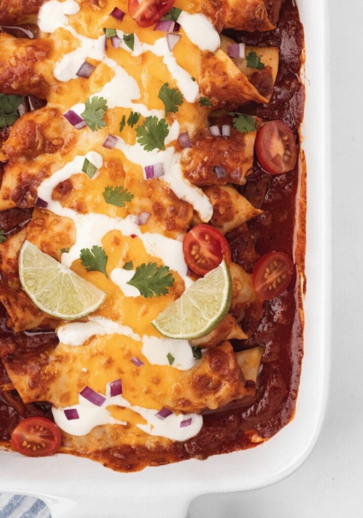 Cheesy Potato Enchiladas