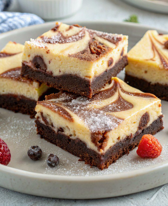 Creamy Cheesecake Brownies
