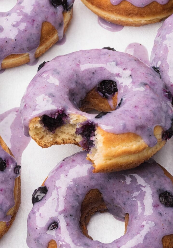 Baked Blueberry Cake Donuts