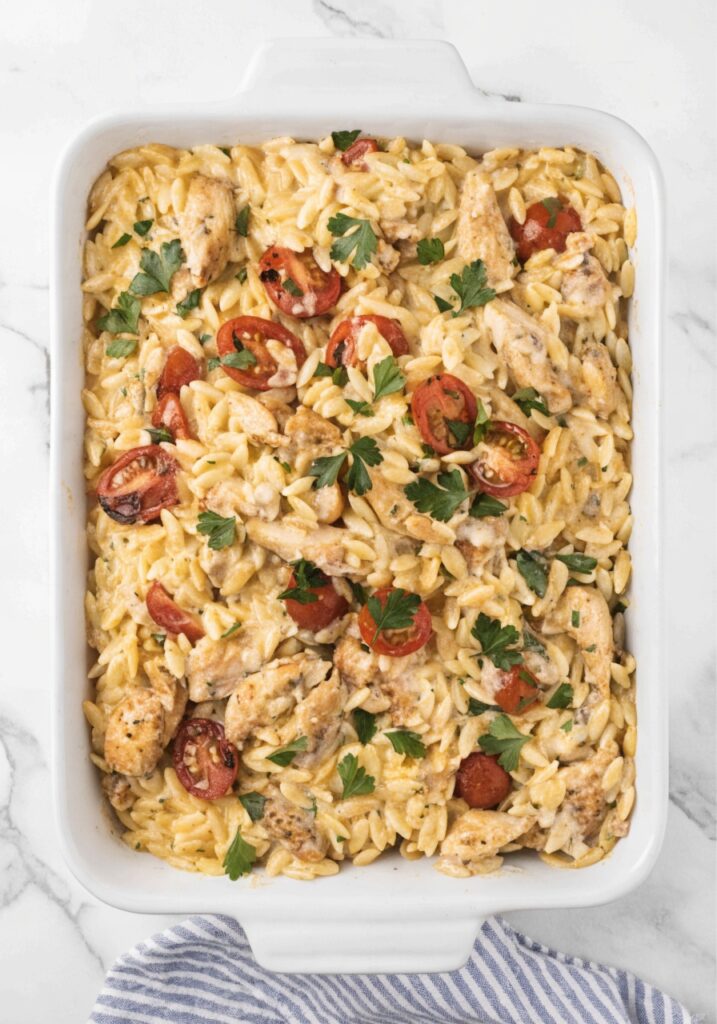 Chicken Orzo Bake