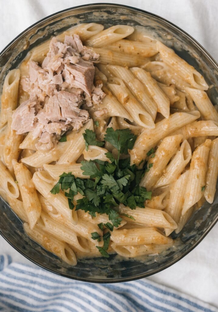 Creamy Tuna Mushroom Pasta
