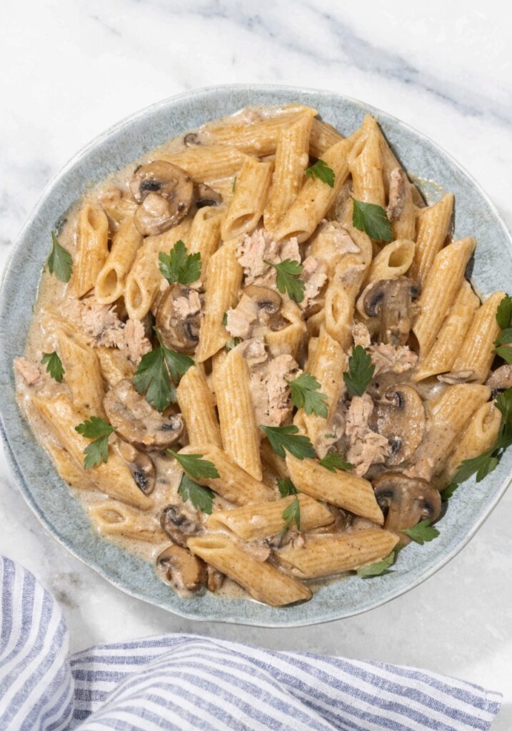 Creamy Tuna Mushroom Pasta