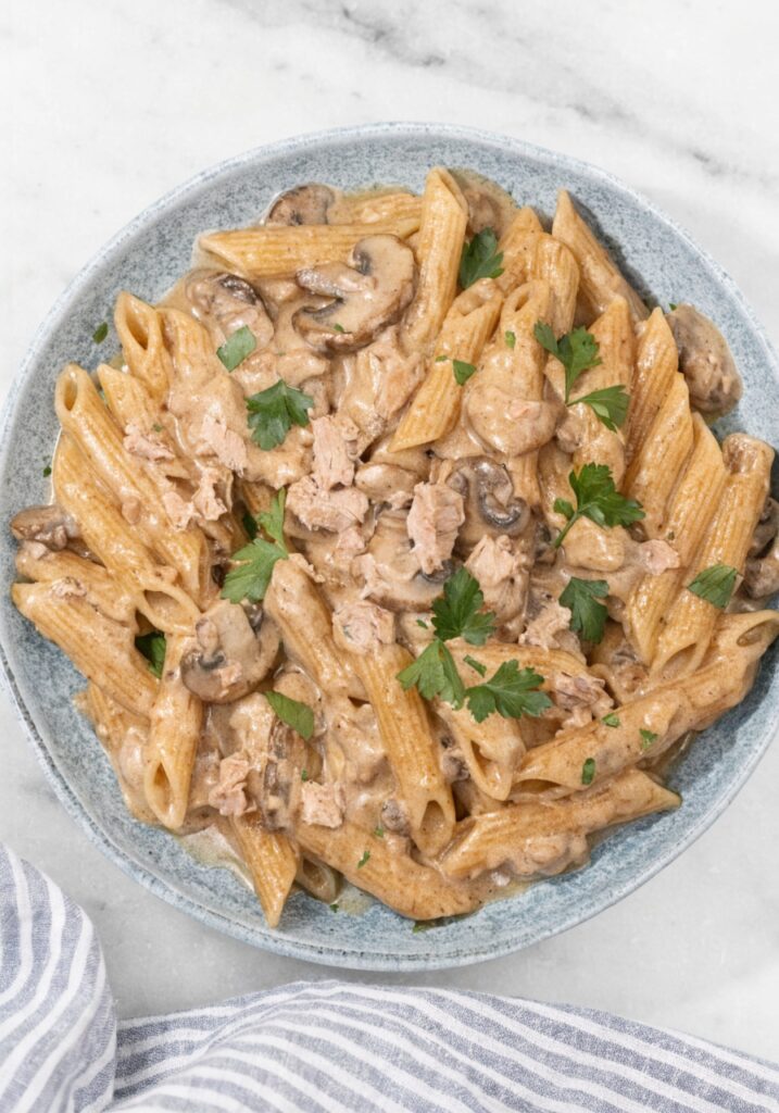 Creamy Tuna Mushroom Pasta