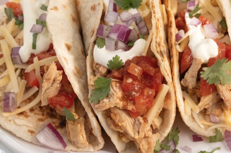 Crock Pot Chicken Tacos