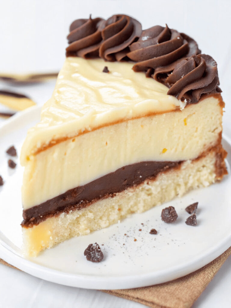Boston Cream Pie Cheesecake