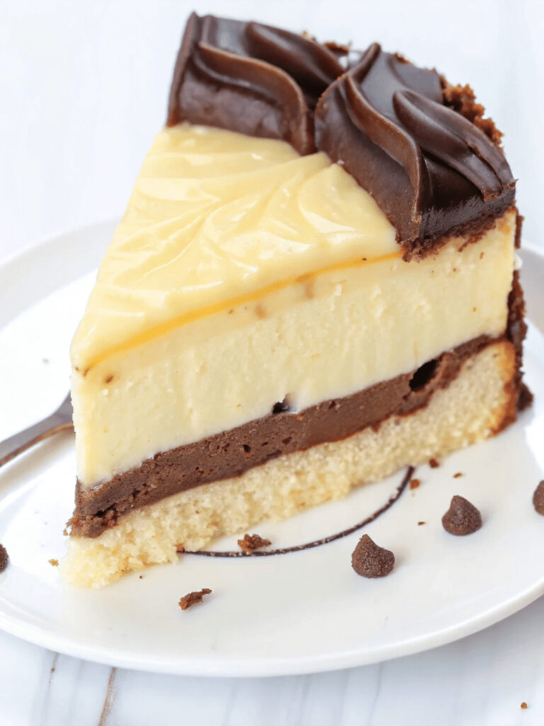 Boston Cream Pie Cheesecake