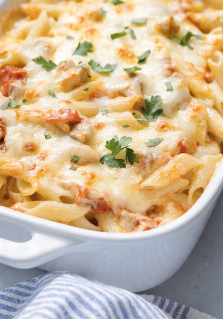 Chicken Alfredo Bake