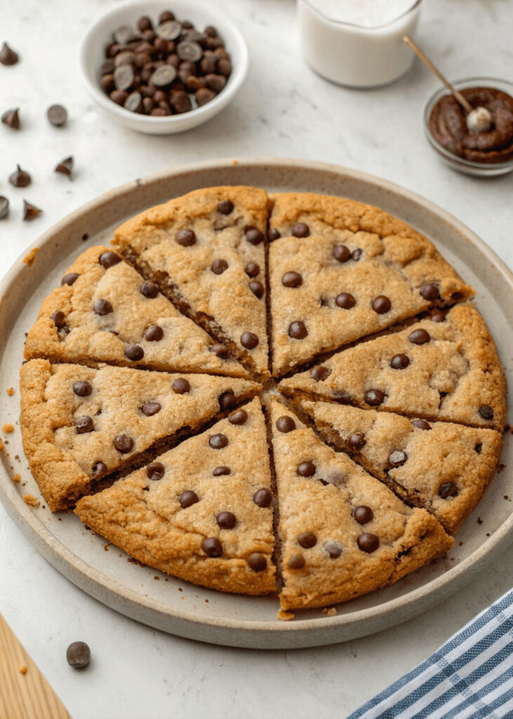 Chocolate Chip Cookie Pizza