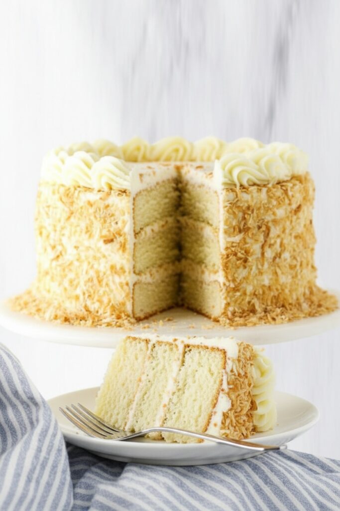 Coconut Custard Cake
