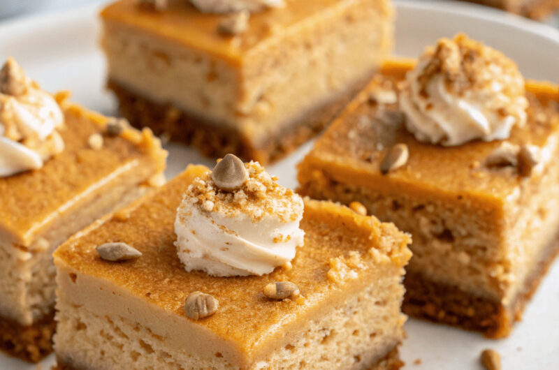 Pumpkin Cheesecake Bars