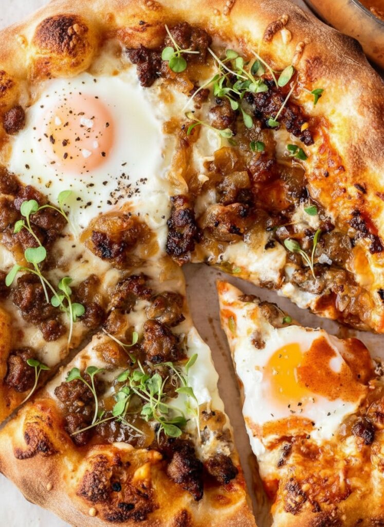 Sausage Breakfast Pizza