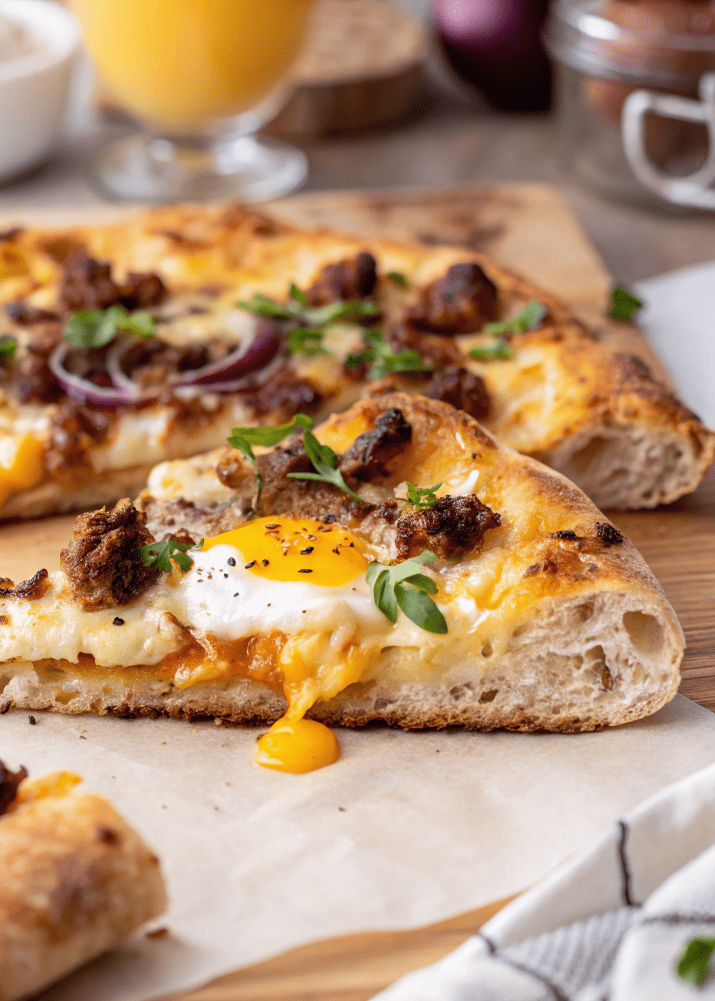 Sausage Breakfast Pizza