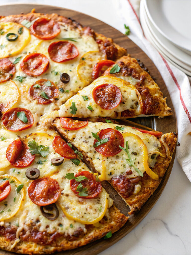 Zucchini Crust Pizza