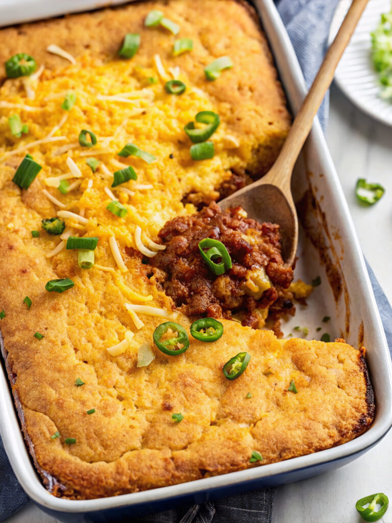 Chili Cornbread Casserole