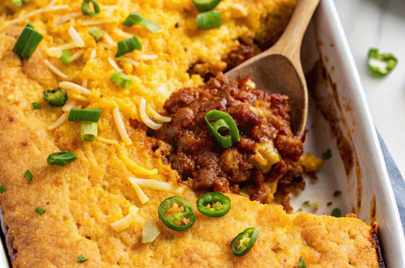 Chili Cornbread Casserole