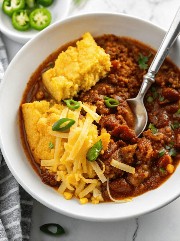Chili Cornbread Casserole