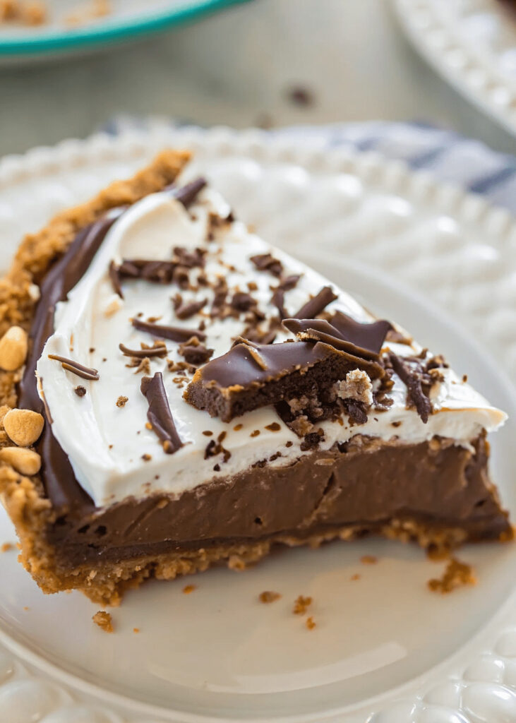 Chocolate Pudding Pretzel Pie