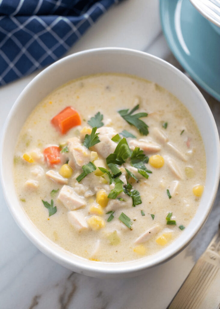 Creamy Mexican Turkey Soup