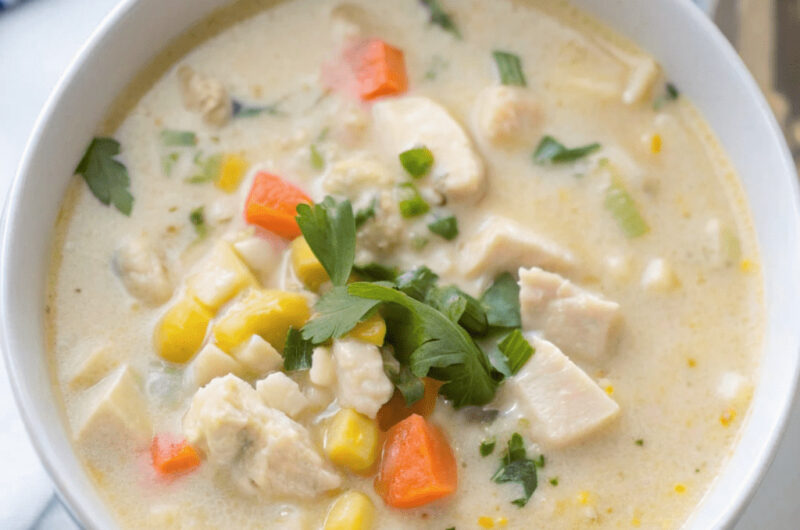 Creamy Mexican Turkey Soup
