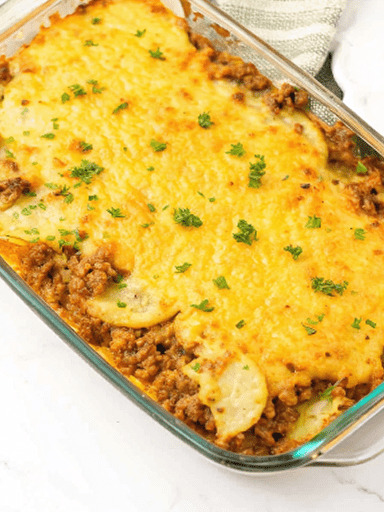 Ground Beef and Potato Casserole