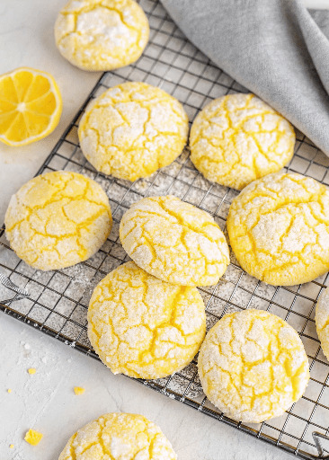 Lemon Cake Mix Cookies