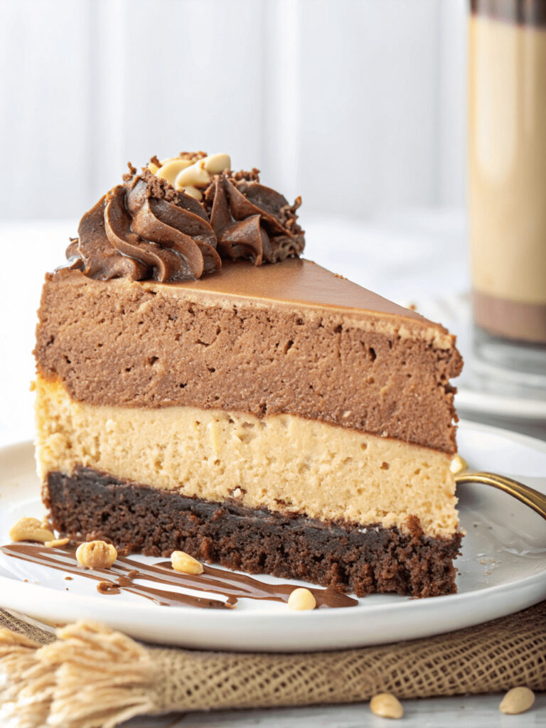 Peanut Butter Chocolate Mousse Cake