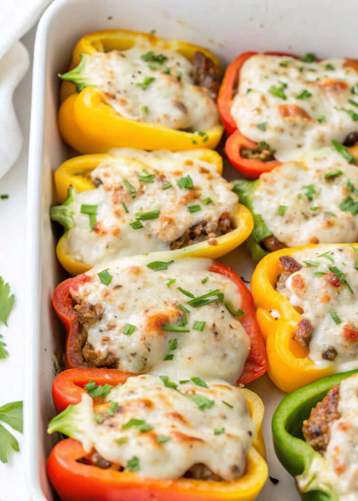Philly Cheesesteak Stuffed Peppers