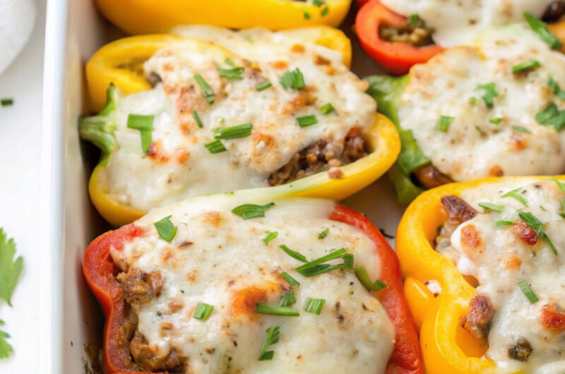Philly Cheesesteak Stuffed Peppers