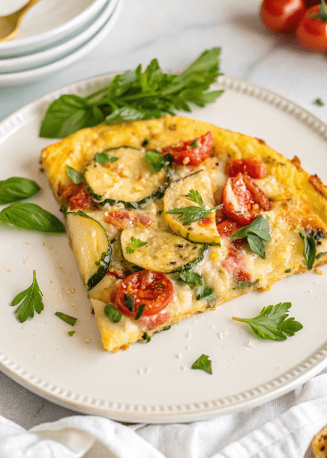 Squash and Tomato Oven Frittata