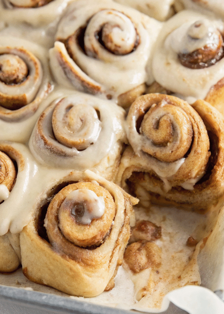 Sticky Banana Bread Cinnamon Rolls