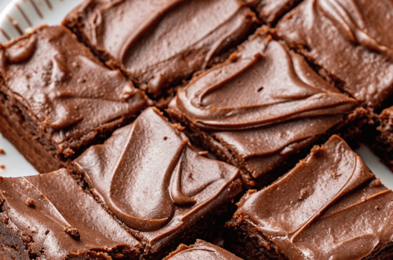 Chewy Fudgy Frosted Brownies