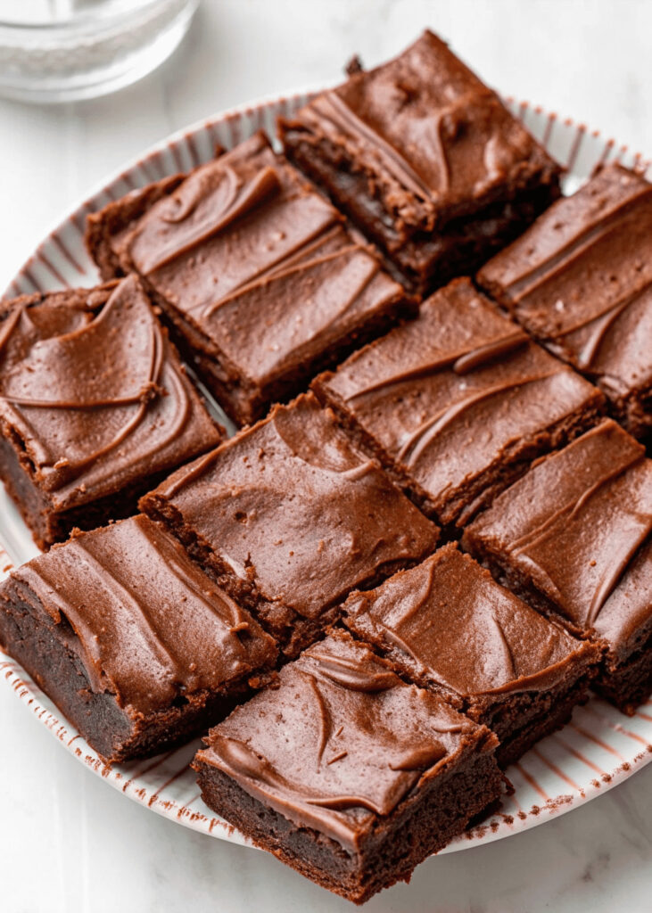Chewy Fudgy Frosted Brownies