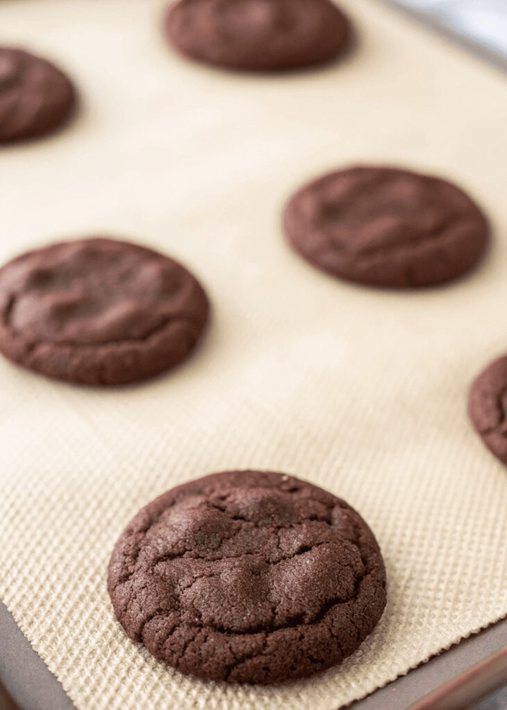 Frosted Peppermint Chocolate Cookies