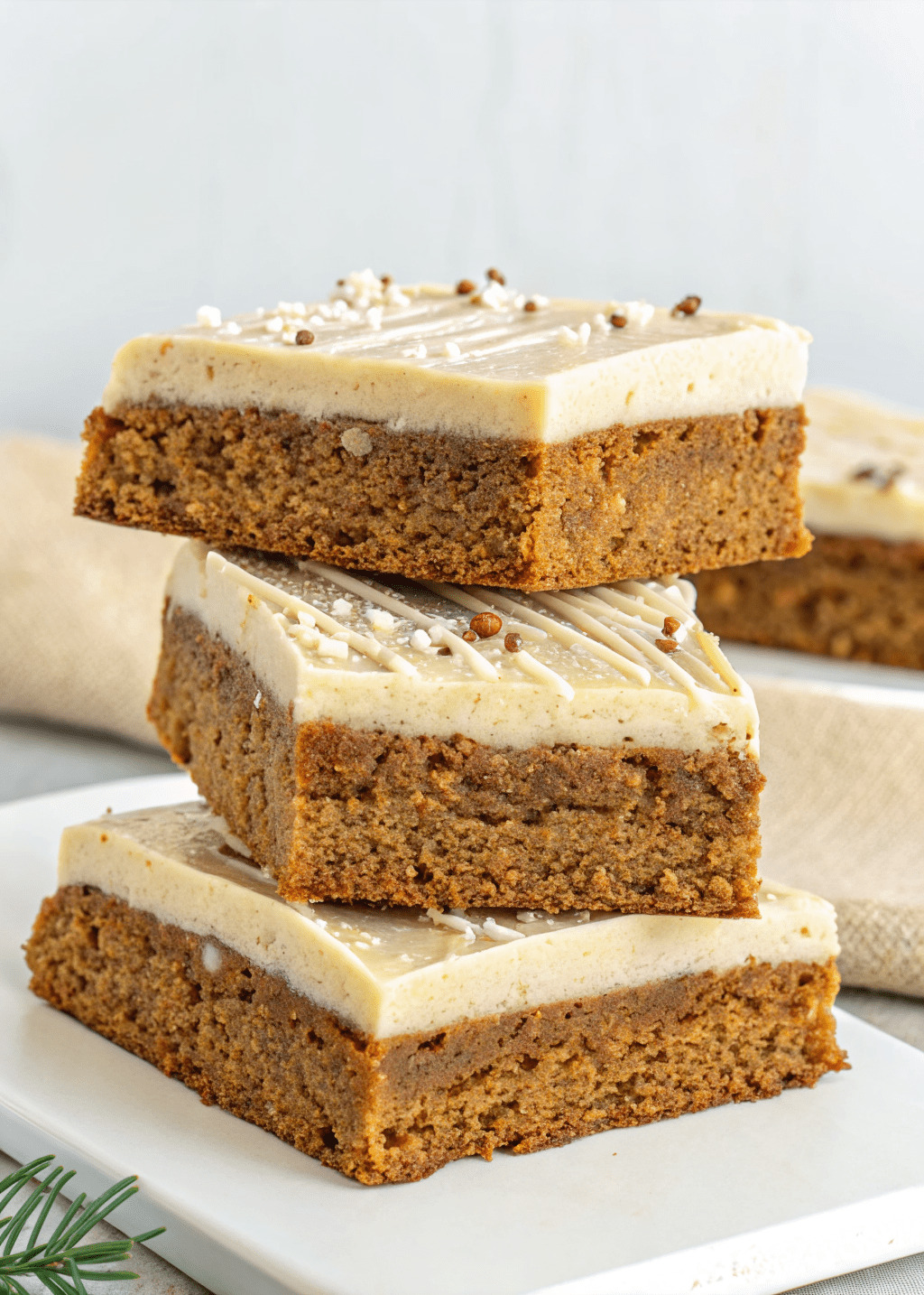 Gingerbread Cookie Bars