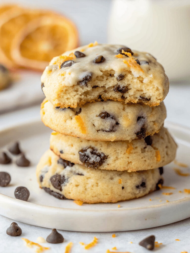 Orange Chocolate Chip Ricotta Cookie