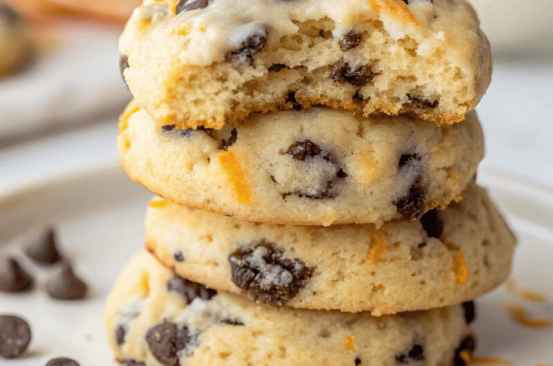 Orange Chocolate Chip Ricotta Cookie