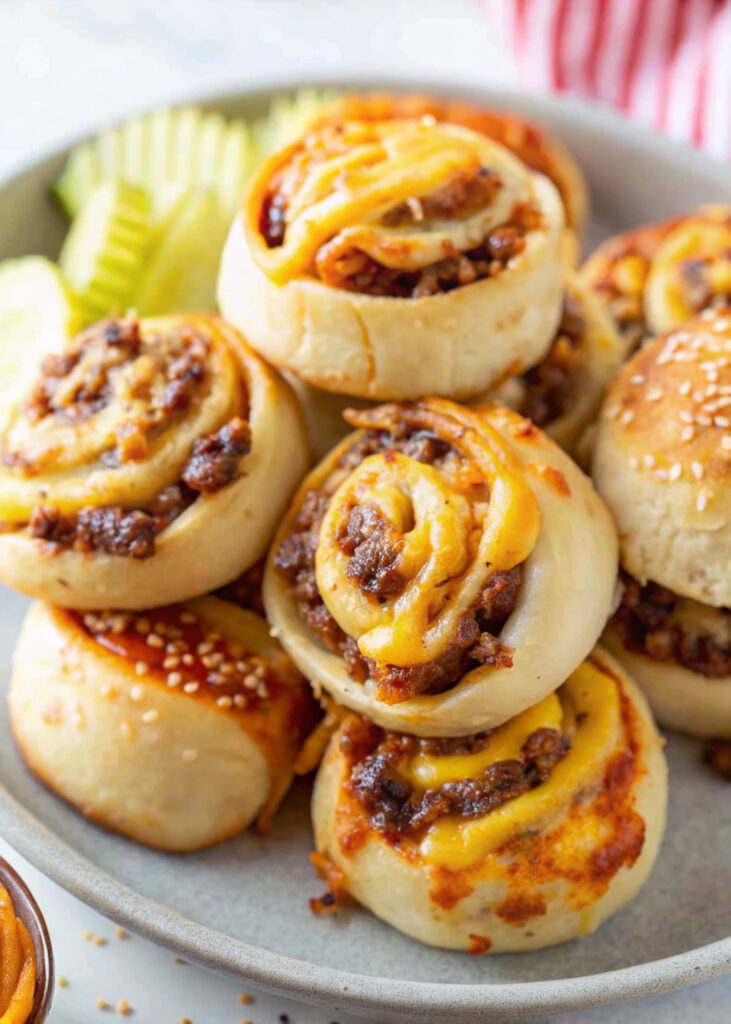 BBQ Beef Cheeseburger Buns