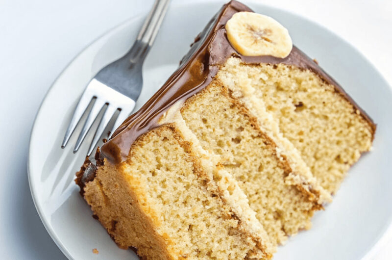 Banana Cake with Peanut Butter Frosting