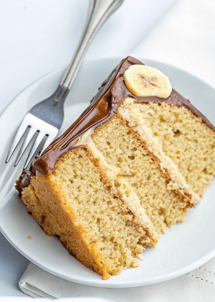 Banana Cake with Peanut Butter Frostingg 1