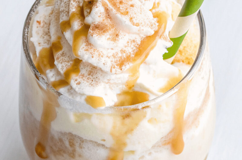 Caramel Apple Cider Float