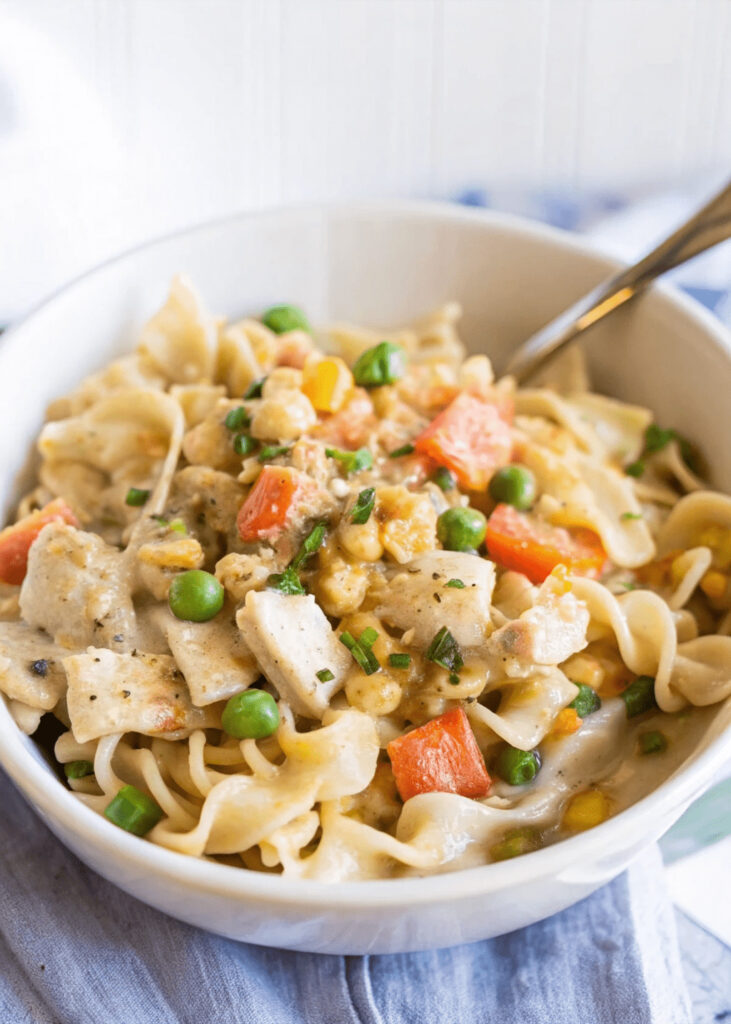 Chicken Pot Pie Pasta