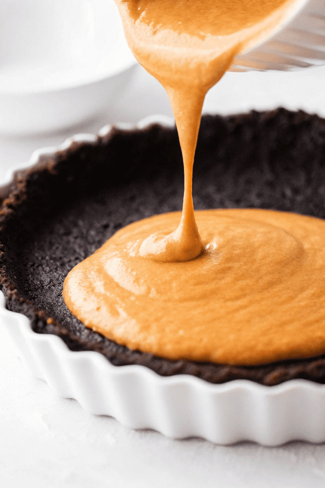 Chocolate Swirl Pumpkin Tart