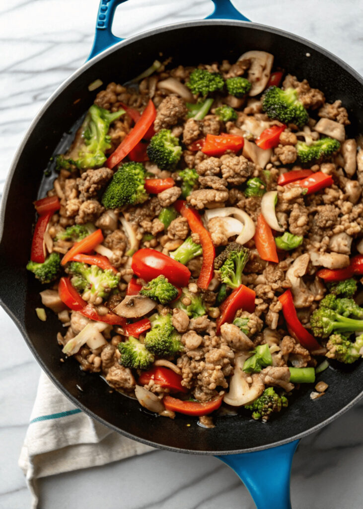 Ground Turkey Stir Fry