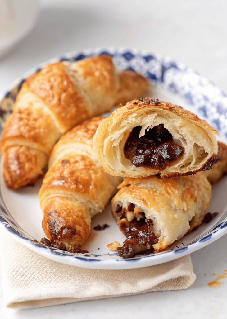 Puff Pastry Chocolate Croissants