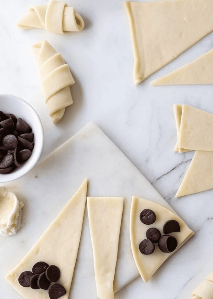 Puff Pastry Chocolate Croissants