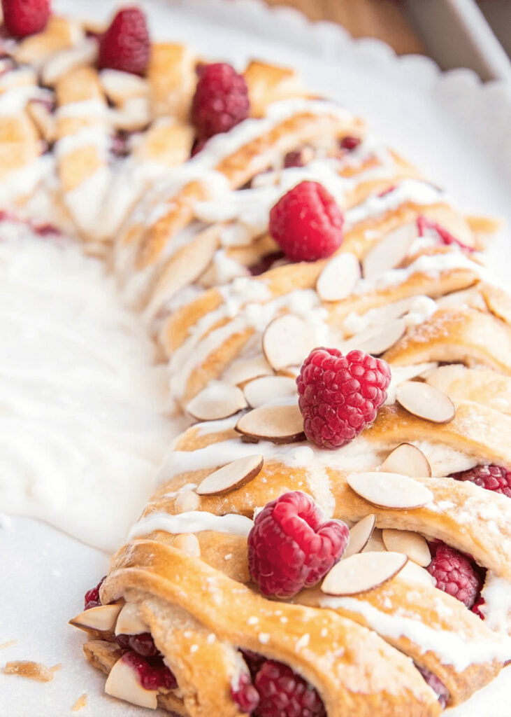 Raspberry Cream Cheese Crescent Ring