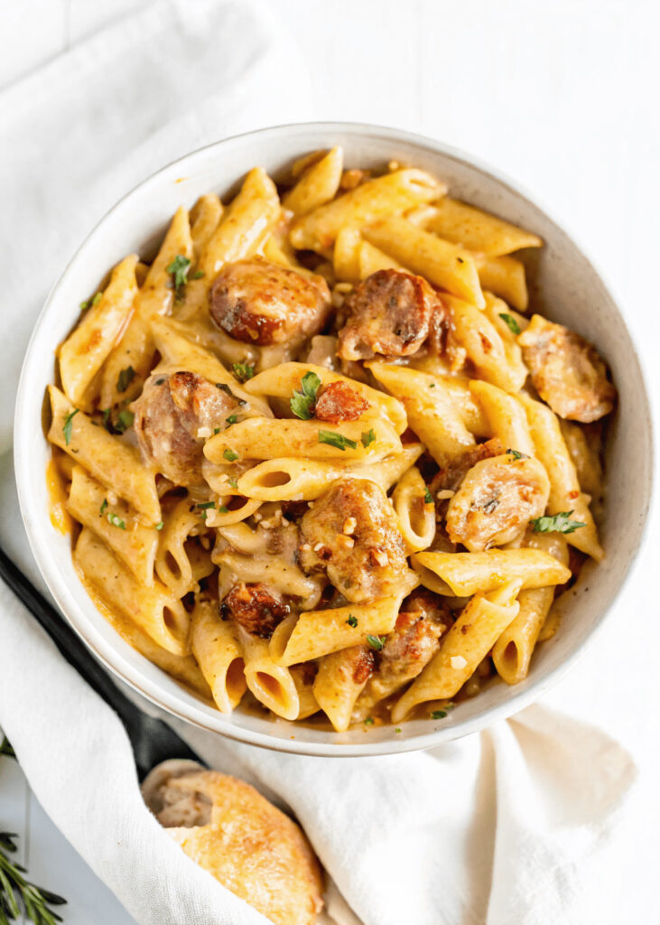 Sausage Alfredo Pasta